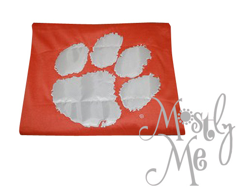 Clemson shop sweatshirt blanket